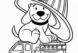 Fire Hydrant Coloring Page Firedog Clifford Coloring Page