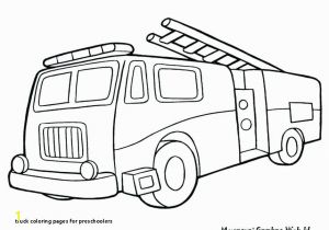 Fire Truck Coloring Page Truck Coloring Pages for Preschoolers Coloring Fire Truck Coloring