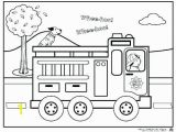 Fire Truck Coloring Pages for Preschoolers Coloring Fire Truck Coloring Sheet