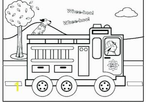 Fire Truck Coloring Pages for Preschoolers Coloring Fire Truck Coloring Sheet