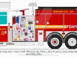 Fire Truck Mural 2015 Ferrara Ultra Fdny Squad 18 Vector Truck by O530fn94xwb