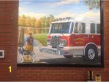 Fire Truck Mural Custom Mural Of the Glastonbury Fire Department Picture Of