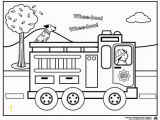 Fire Truck Printable Coloring Pages Fire Truck Coloring Page for Preschoolers