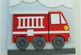 Fire Truck Wall Murals 3d Wood Fire Truck Wall Decor for Kids by Eleosstudio On