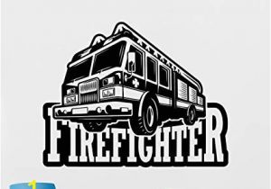 Fire Truck Wall Murals Amazon Fire Truck Wall Decal Fire Engine Vinyl Sticker