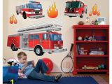 Fire Truck Wall Murals Fire Trucks Wall Decal