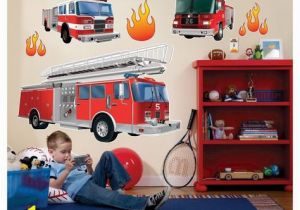 Fire Truck Wall Murals Fire Trucks Wall Decal