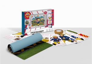 Fireman Sam Wall Mural Fireman Sam 3d Pop Out Wall Decoration Paper Card Multi Colour