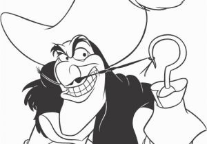 Fish Hooks Coloring Pages to Print Peter Pan S Captain Hook Coloring Page