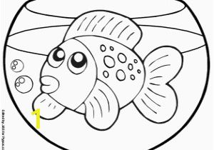 Fish Tank Coloring Page Goldfish Coloring Page