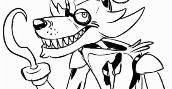 Five Nights at Freddy S Coloring Pages Foxy Print Foxy Five Nights at Freddys Fnaf Coloring Pages
