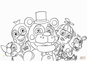 Five Nights at Freddy S Coloring Pages Online Five Nights at Freddy S All Characters Coloring Page