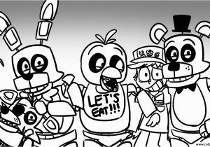 Five Nights at Freddy S Coloring Pages Online Print Freddy S at Five Nights Fnaf Lets Eat Coloring Pages
