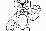 Five Nights at Freddys Coloring Pages Fnaf Golden Freddy Omalovánka