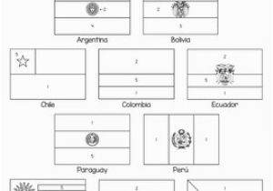 Flags Of Hispanic Countries Coloring Pages Flags Of Spanish Speaking Countries Coloring Sheets by