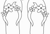 Flip Flop Coloring Pages for Kids F 36 Flower Flip Flops Free