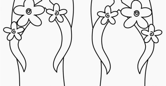 Flip Flop Coloring Pages Free Printable Flip Flop Coloring Page