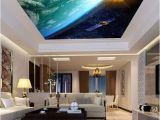 Floor to Ceiling Wall Murals Sun Earth Ourterspace Satellite Ceiling Wall Mural