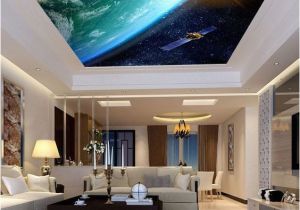 Floor to Ceiling Wall Murals Sun Earth Ourterspace Satellite Ceiling Wall Mural