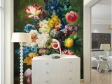 Floral Mural Designs Fashion Interior Flower Design Oil Painting 3d Mural Wallpaper Hotel