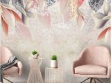 Floral Wall Murals Canada 3d Custom Wallpaper Vintage Hand Painted Flowers nordic Minimalist Living Room Tv Background Mural Environmental Non Woven Mural Canada 2019 From