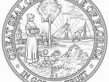 Florida Gators Coloring Pages Florida State Seal Coloring Page