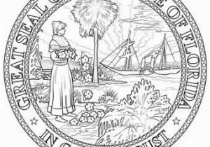Florida Gators Coloring Pages Florida State Seal Coloring Page