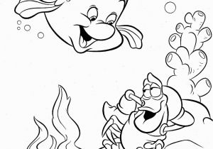 Flounder and Sebastian Coloring Pages Sebastian the Crab Coloring Pages at Getcolorings