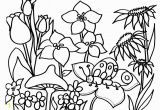 Flower Garden Coloring Pages Printable Flower Garden Coloring Pages for Kids