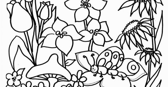 Flower Garden Coloring Pages Printable Flower Garden Coloring Pages for Kids