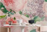 Flower Garden Wall Murals Lush Vintage Roses and Lilac Wall Mural Wallpaper Flowers