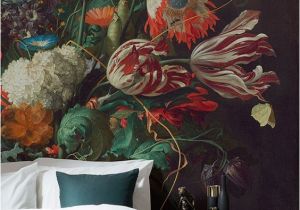 Flower Murals Ideas Vase Of Flowers by De Heem Wallpaper Muralswallpaper