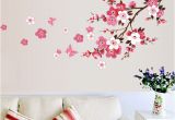 Flower Wall Murals Stickers 120x50cm Cherry Blossom Flower Wall Stickers Waterproof Living Room Bedroom Wall Decals 739 Decors Murals Poster My Wall Stickers My Wall Tattoos From