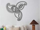 Flower Wall Murals Stickers Amazon Henna Paisley Flower Wall Sticker Mehndi Floral