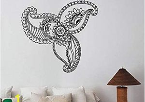 Flower Wall Murals Stickers Amazon Henna Paisley Flower Wall Sticker Mehndi Floral