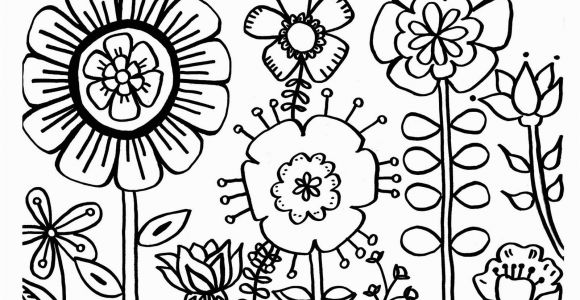 Flowers Coloring Pages Print Flower Coloring Pages Paint Sample butterflies