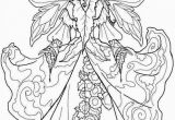 Flying Fairy Coloring Pages Pin by Wallflower Market On Coloring for Grown Ups