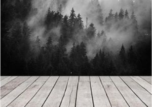 Foggy forest Wall Mural Black and White forest Wallpaper Mural Peel and Stick Remove Wallpaper Misty forest Wall Mural Removable Wallpaper Tree forest Foggy 136