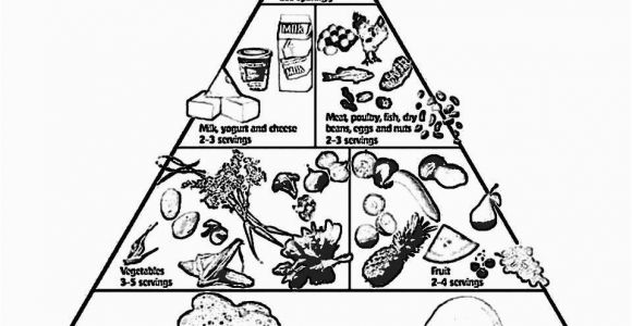 Food Pyramid Coloring Page Free Printable Food Coloring Pages for Kids