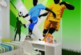 Football Murals for Bedrooms Children S Room Wall Paper Stickers Cartoon Football Wallpaper