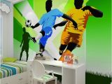 Football Murals for Bedrooms Children S Room Wall Paper Stickers Cartoon Football Wallpaper