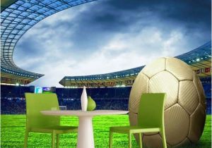 Football Murals for Bedrooms Custom 3d soccer Wallpaper Sports Football themed Stadium