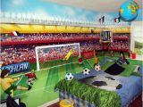 Football Murals for Bedrooms Football themed Boys Bedroom Mural by