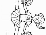 Football Player and Cheerleader Coloring Pages Clip Art Cheerleader Free Printable