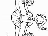 Football Player and Cheerleader Coloring Pages Clip Art Cheerleader Free Printable