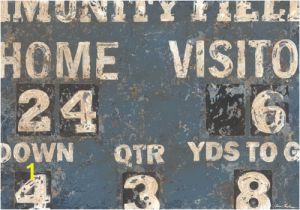 Football Scoreboard Wall Mural Vintage Football Scoreboard by Oopsy Daisy