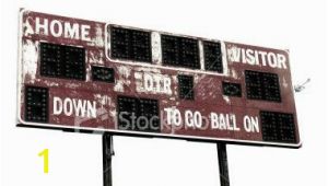 Football Scoreboard Wall Mural Vintage Football Scoreboard In 2019 Wall Decor