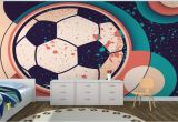 Football Splash Wall Mural Paint Effect soccer Ball Wall Mural Murawall