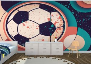 Football Splash Wall Mural Paint Effect soccer Ball Wall Mural Murawall