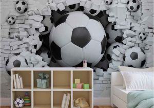 Football Splash Wall Mural Wall Mural Football Through the Wall Xxl Photo Wallpaper